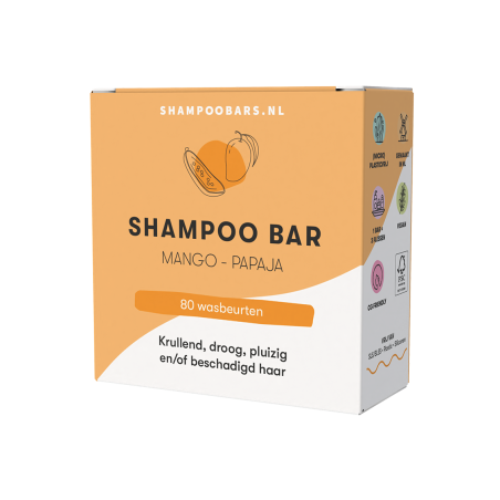 Shampoobars.nl Shampoo Bar Mango & Papaja 60 gram