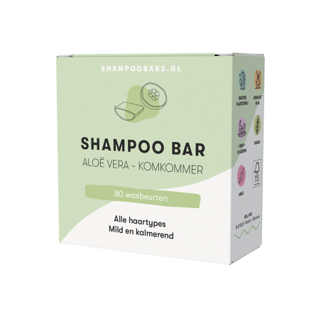 Shampoobars.nl Shampoo Bar Aloë Vera & Komkommer 60 gram