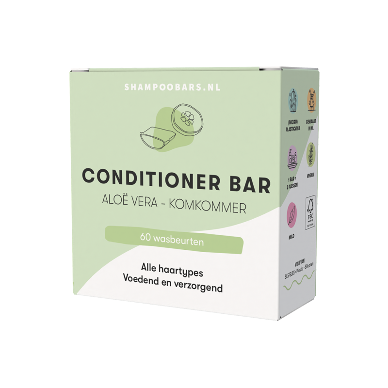 Shampoobarsnl Conditioner Bar Aloë Vera & Komkommer 45 gram