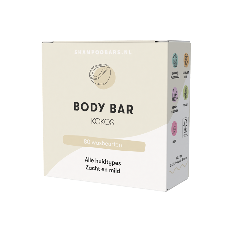Shampoobars.nl Body Bar Kokos 60 gram