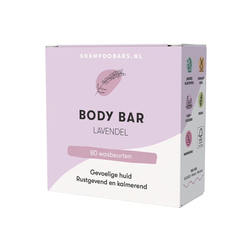 Shampoobars.nl Body Bar Lavendel 60 gram