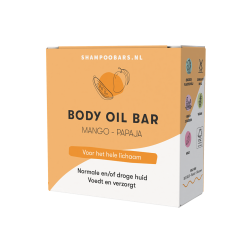 Shampoobars.nl Body Oil Bar Mango - Papaja 45 gram