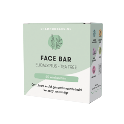 Shampoobars.nl Face Bar Eucalyptus & Tea Tree 60 gram
