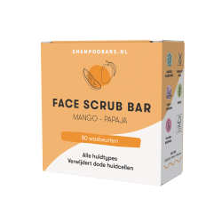 Shampoobars.nl Face Scrub Bar Mango & Papaja 60 gram