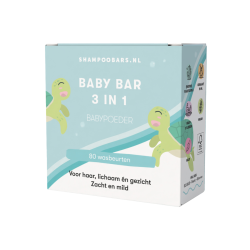 Shampoobars.nl 3-in-1 Baby Bar Babypoeder 60g