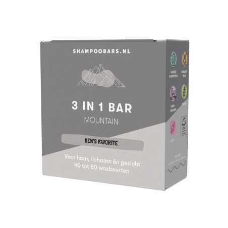 Shampoobars.nl 3-in-1 Bar Mountain 60 gram