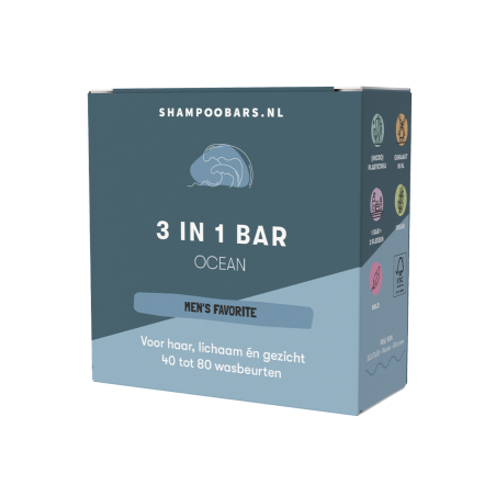 Shampoobars.nl 3-in-1 Bar Ocean 60 gram
