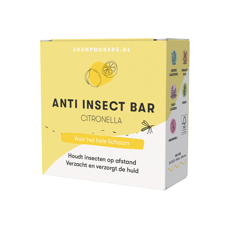 Shampoobars.nl Anti-insect Bar Citronella 60 gram