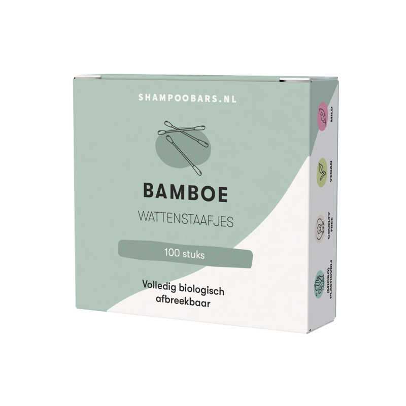 Shampoobars.nl Bamboe wattenstaafjes 100st