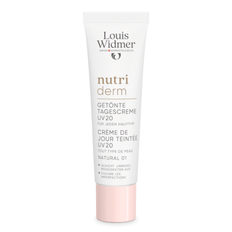 Louis Widmer Nutriderm Getinte Dagcrème UV20 Naturel 01 licht geparfumeerd 30ml