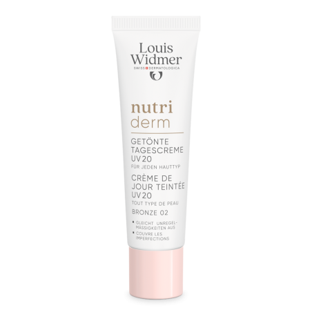 Louis Widmer Nutriderm Getinte Dagcrème UV20 Bronze 02  licht geparfumeerd