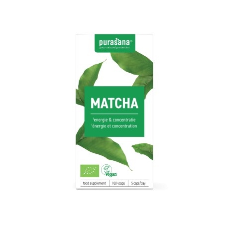 Purasana Matcha Capsules 100 v-capsules