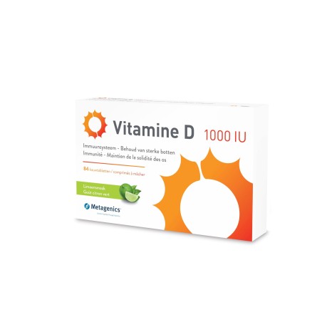 Metagenics Vitamine D 1000IU 84 kauwtabletten