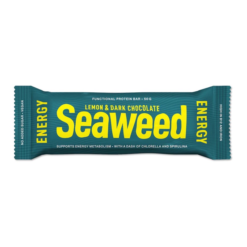 ZEEWSE Seeweed lemon  dark chocolade bar