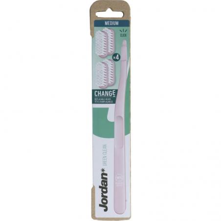 Jordan Tandenborstel Green Clean Change Medium 4-pack