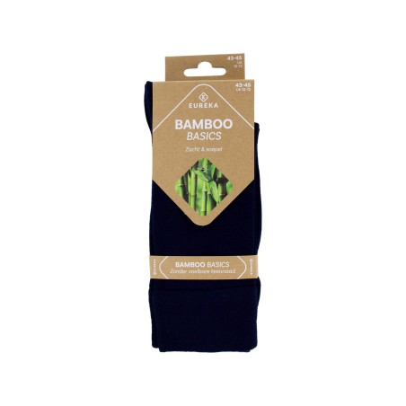 EUREKA Bamboo sok basis blauw 35-38