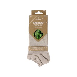 EUREKA Bamboo sneakersok 2 pack zand 46-48