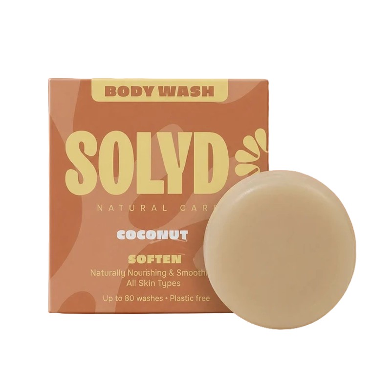 SOLYD Body Wash Bar Coconut voor 80 wasbeurten 60 gram
