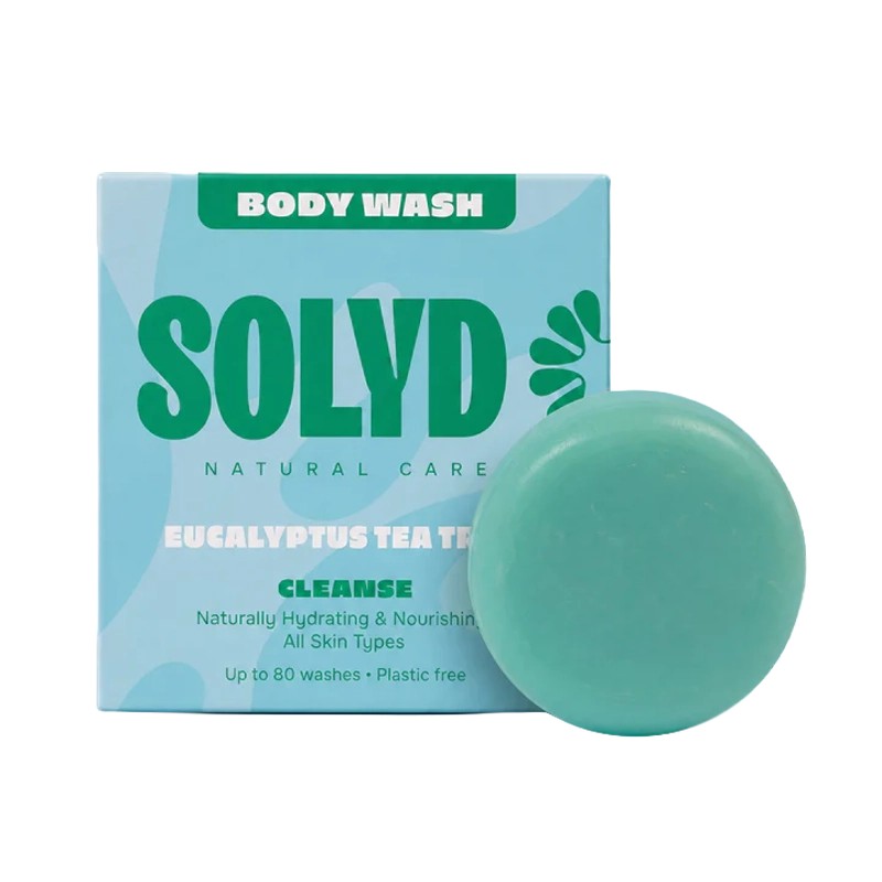 SOLYD Body Wash Bar Eucalyptus Tea Tree voor 80 wasbeurten 60 gram
