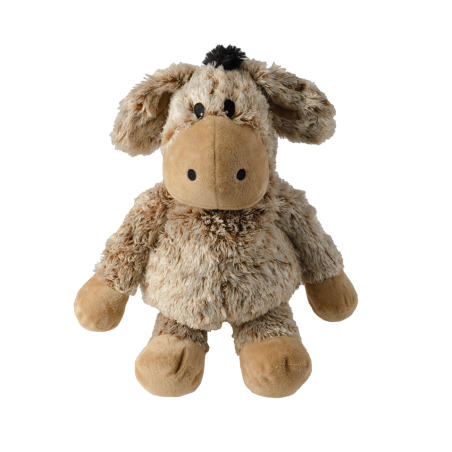 Warmies Ezel Bruin Gemeleerd Warmteknuffel