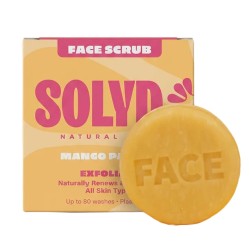 SOLYD Face Scrub Bar Mango Papaja voor 80 wasbeurten 60 gram
