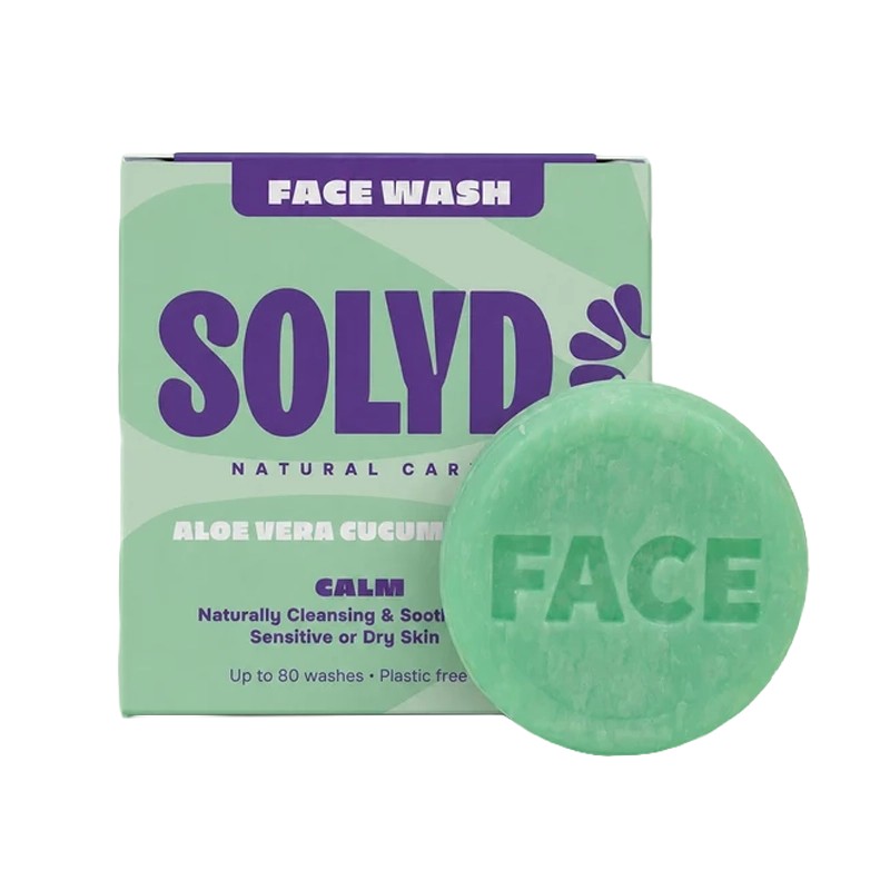 SOLYD Face Wash Bar Aloë Vera Cucumber 60 gram