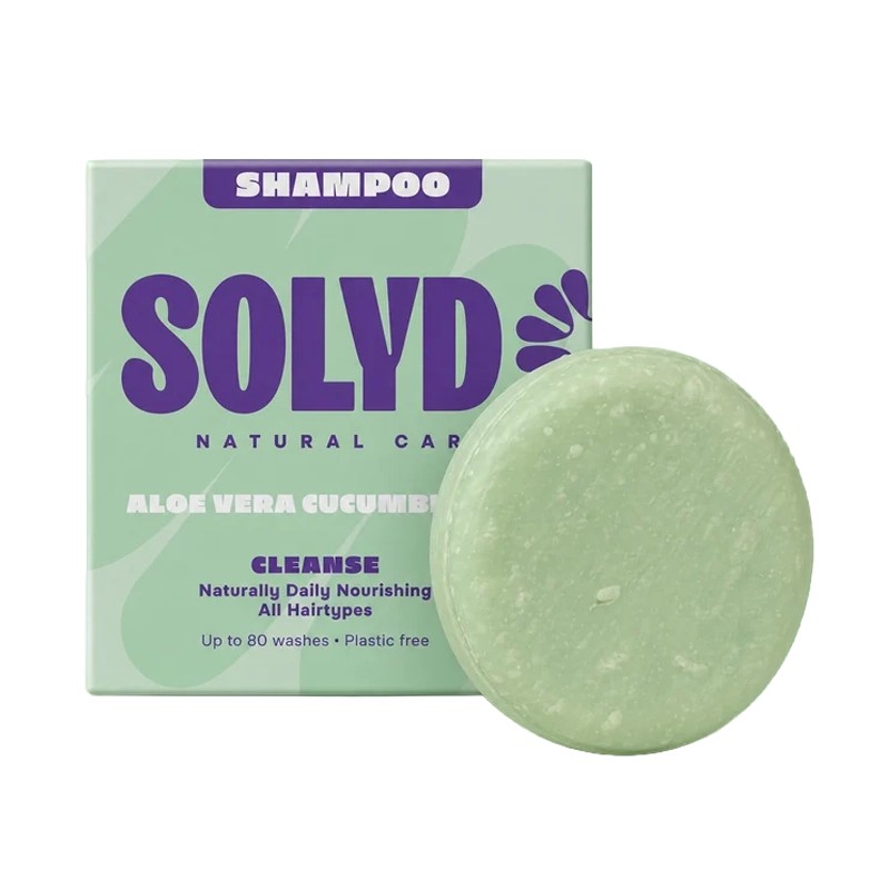 SOLYD Shampoo Bar Aloë Vera Komkommer 80 wasbeurten 60 gram