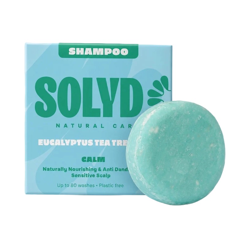 SOLYD Shampoo Bar Eucalyptus Tea Tree 80 wasbeurten 60 gram