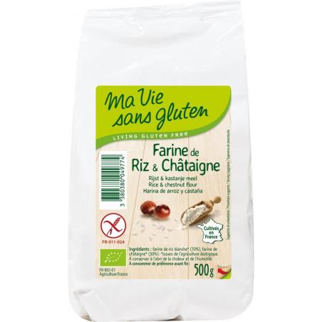 Rijst & kastanjemeel bio - glutenvrij