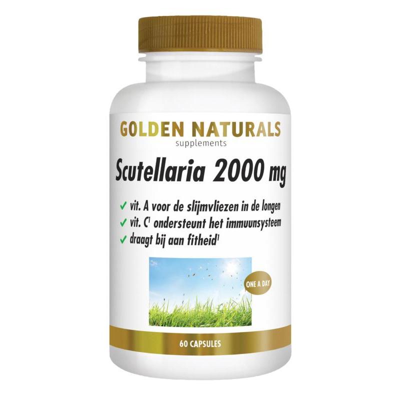 Golden Naturals Scutellaria 2000 mg 60 veganistische capsules