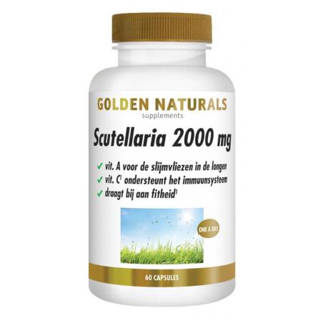Golden Naturals Scutellaria 2000 mg 60 veganistische capsules