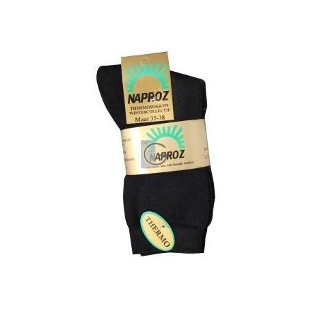 Naproz thermo sok zwart 47-49