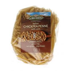 Italian chickpea penne with corn