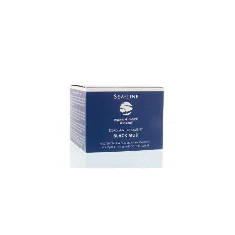 Black mud facial mask & body pack