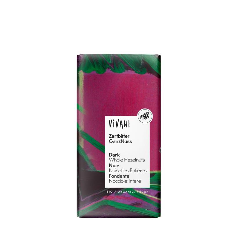 Chocolade puur hele hazelnoten