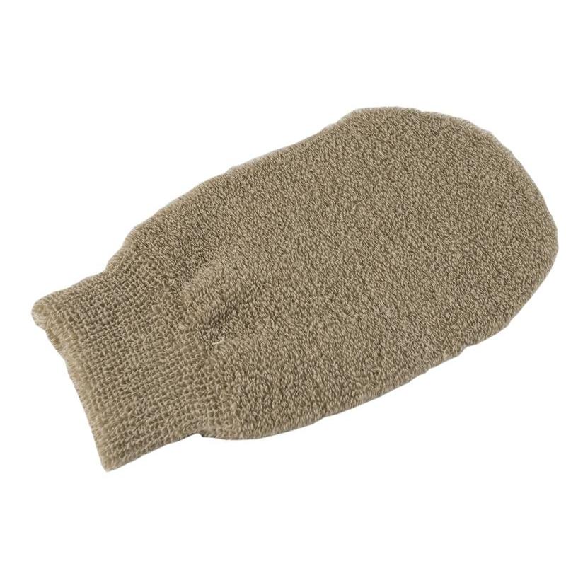 Scrub handschoen bio linnen
