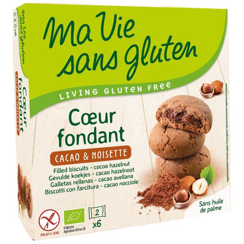 Koekjes met creme choco/hazelnoot glutenvrij 6x2st