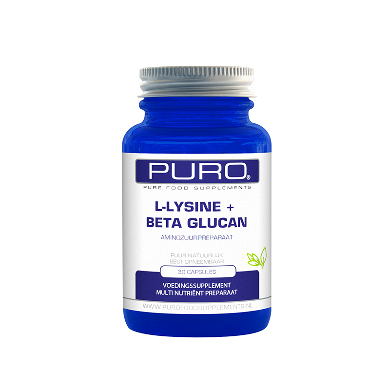 PURO L-Lysine met Beta Glucan 30 capsules