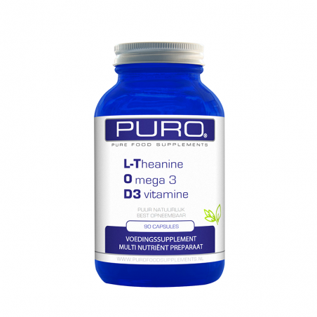 PURO LTOD3  L-Theanine Omega 3 D3 vitamine 90 caps