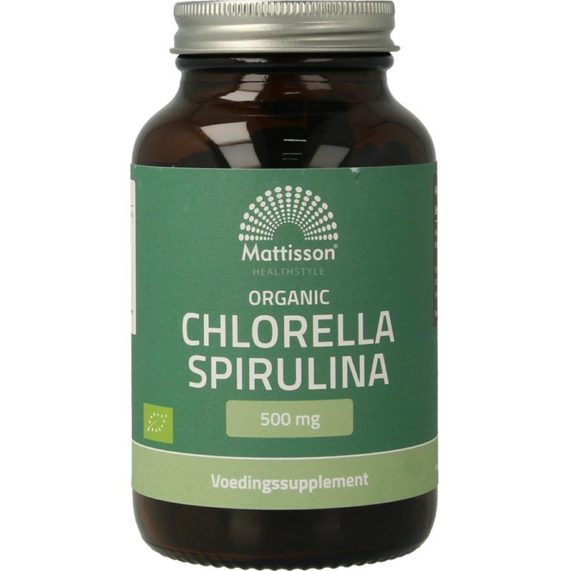 chlorella spirulina 500mg