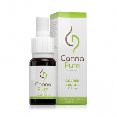 Cannapure Golden CBD olie 500 mg 5% 10 ml