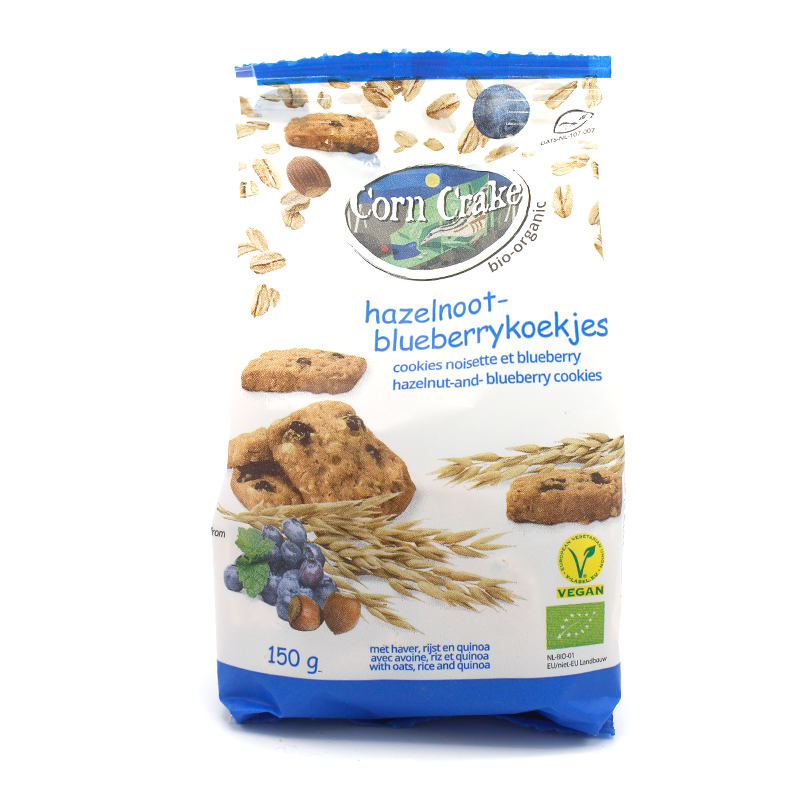 Corn Crake Hazelnoot-blueberry koekjes