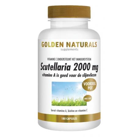 Golden Naturals Scutellaria 2000 mg 180 veganistische capsules