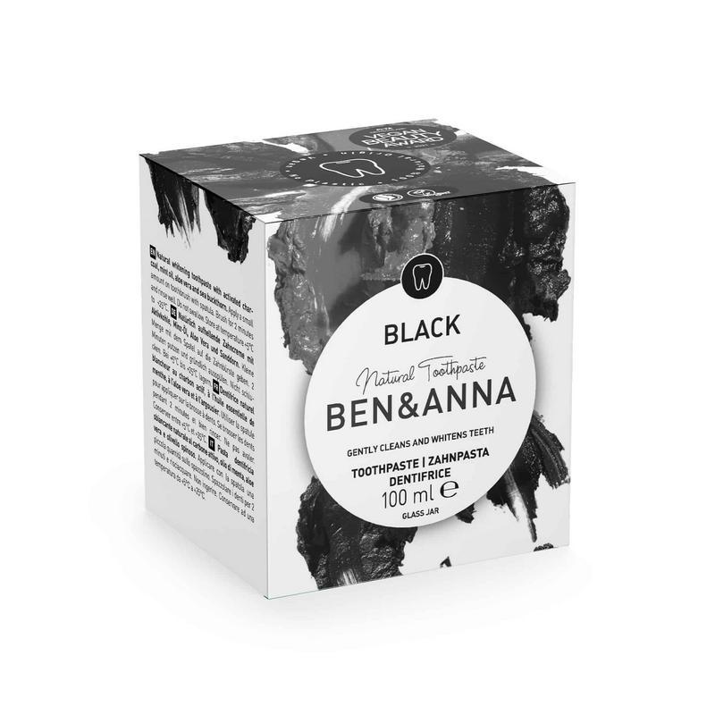 Ben & Anna Tandpasta black zwart active charcoal
