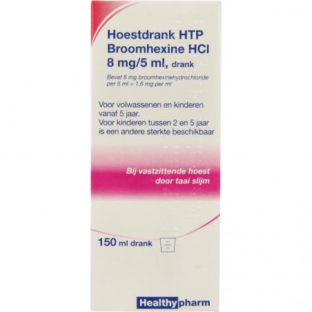 Healthypharm Broomhexine hoestdrank 8 mg