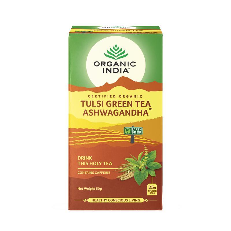 Organic India Tulsi green ashwagandha bio thee