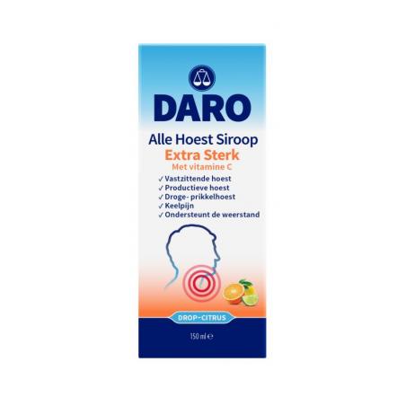 Daro Alle Hoest Siroop extra sterk met vitamine C