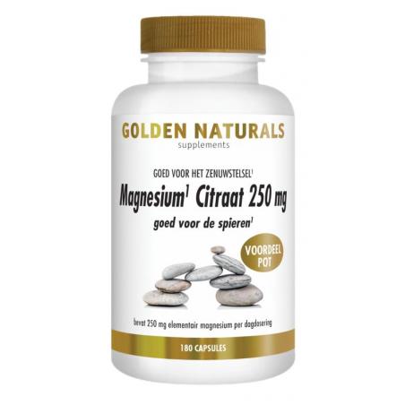 Golden Naturals Magnesium Citraat 250 mg