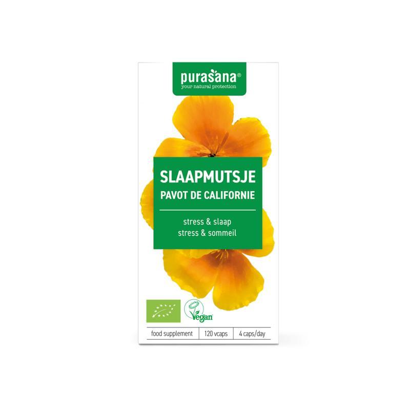 Purasana Slaapmutsje bio vegan 120 vcaps