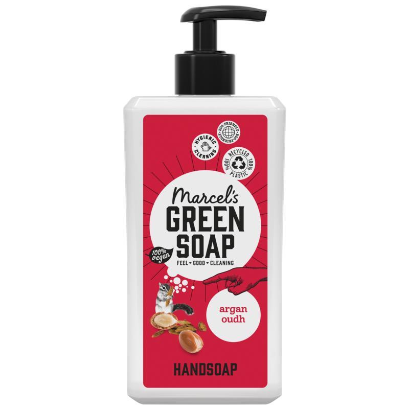Marcel's Green Soap Handzeep Refill Argan & Oudh 500 ml navulling